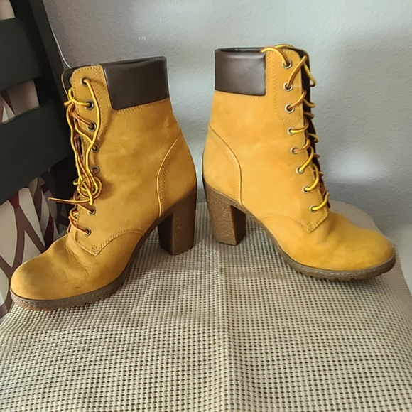 Timberland Ortholite Leather Heeled Boots - Picture 4 of 9